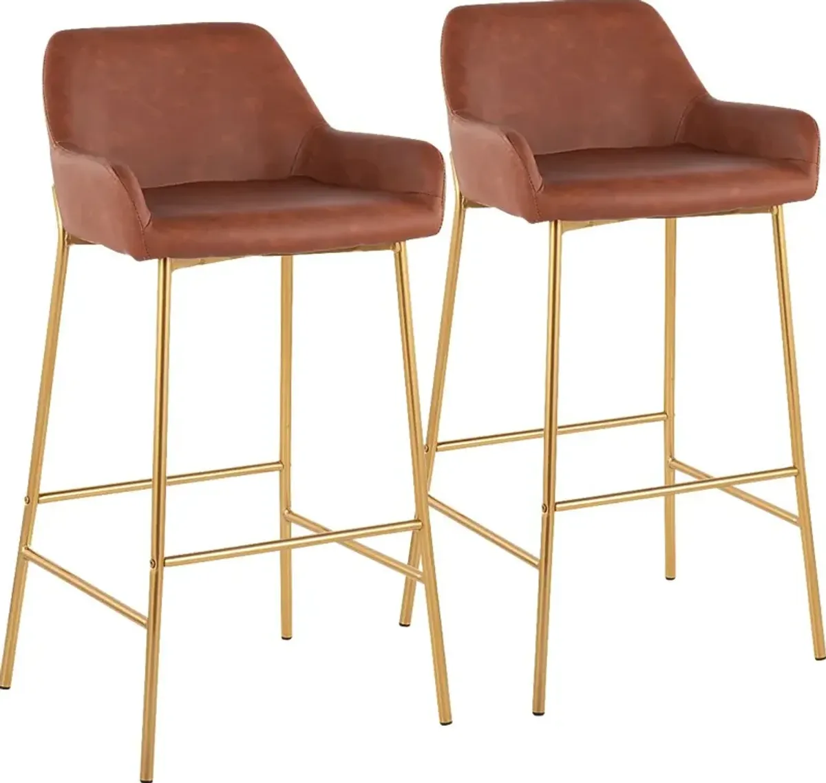 Rimcrest I Camel Barstool Set of 2