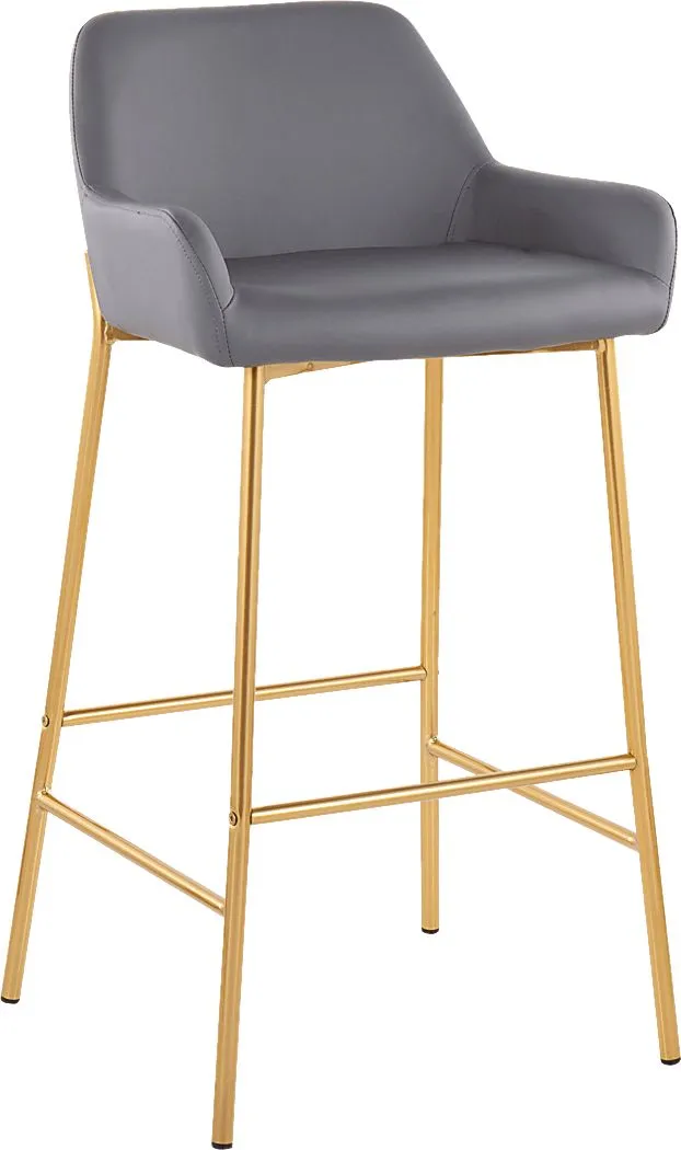 Rimcrest I Gray Barstool Set of 2