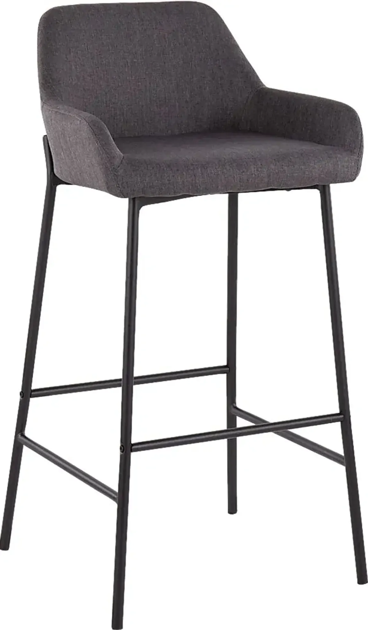 Rimcrest II Charcoal Barstool Set of 2