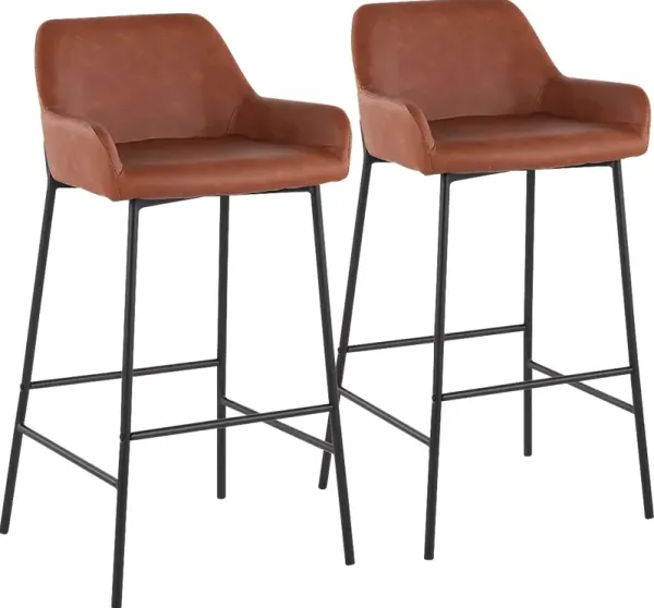 Rimcrest II Camel Barstool Set of 2