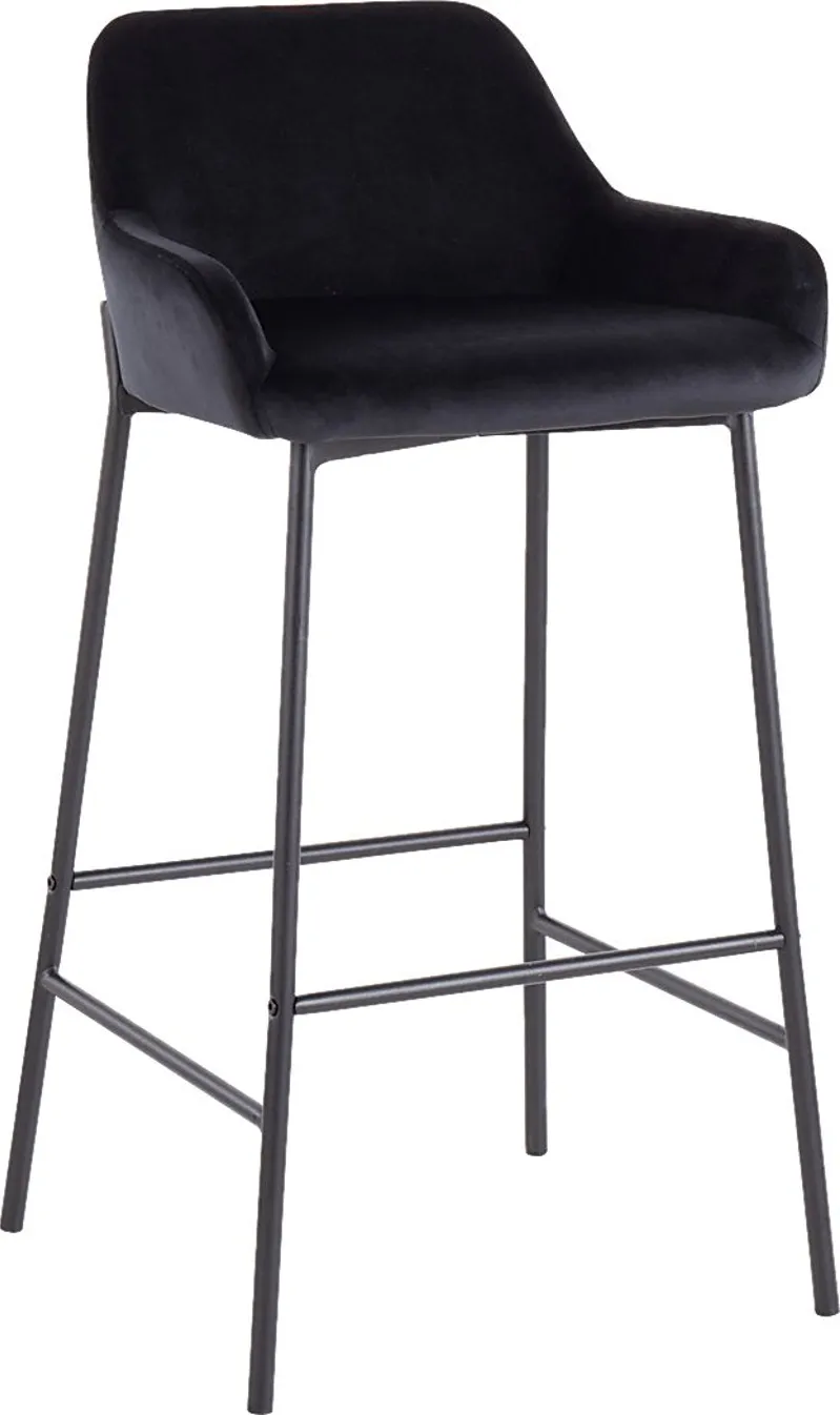 Rimcrest II Black Barstool Set of 2