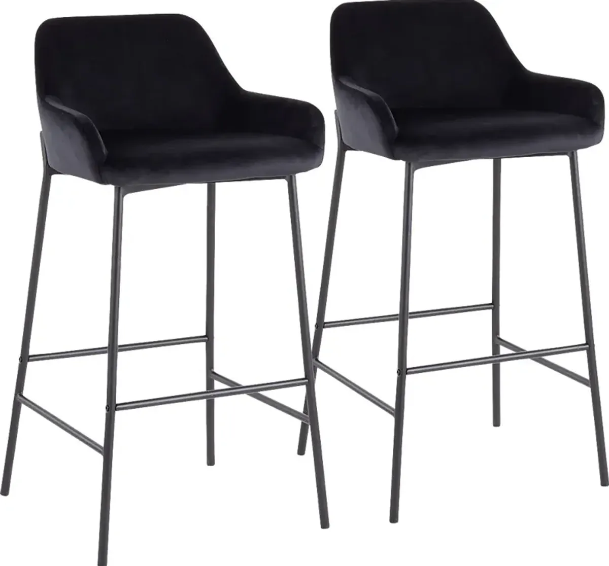 Rimcrest II Black Barstool Set of 2