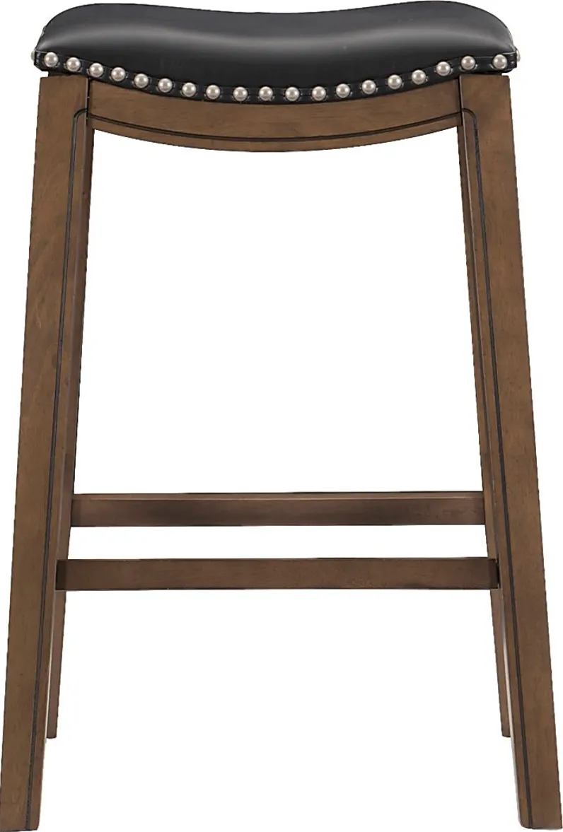 Etton Black Barstool