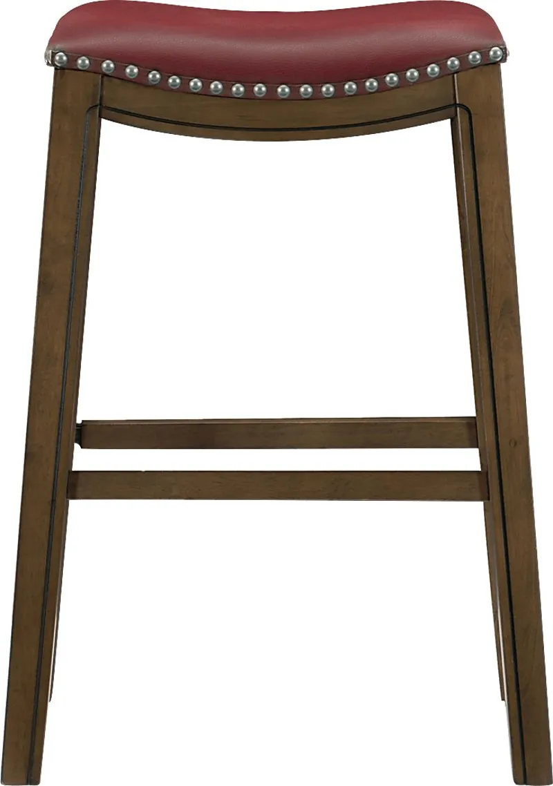 Etton Red Barstool