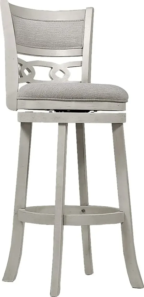 Hasfield White Bar Stool