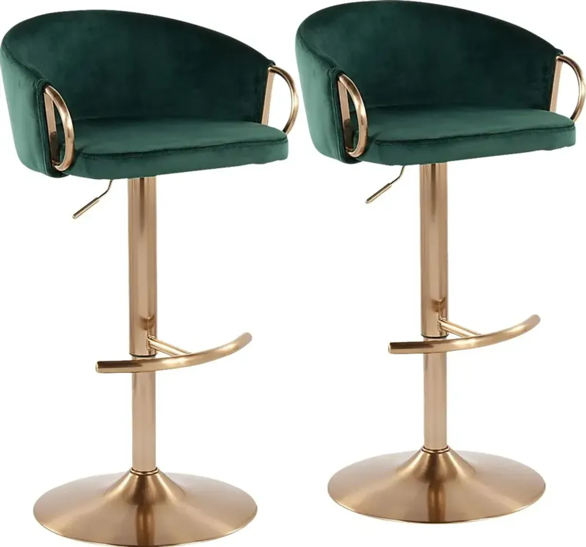 Alairen Green Barstool, Set of 2