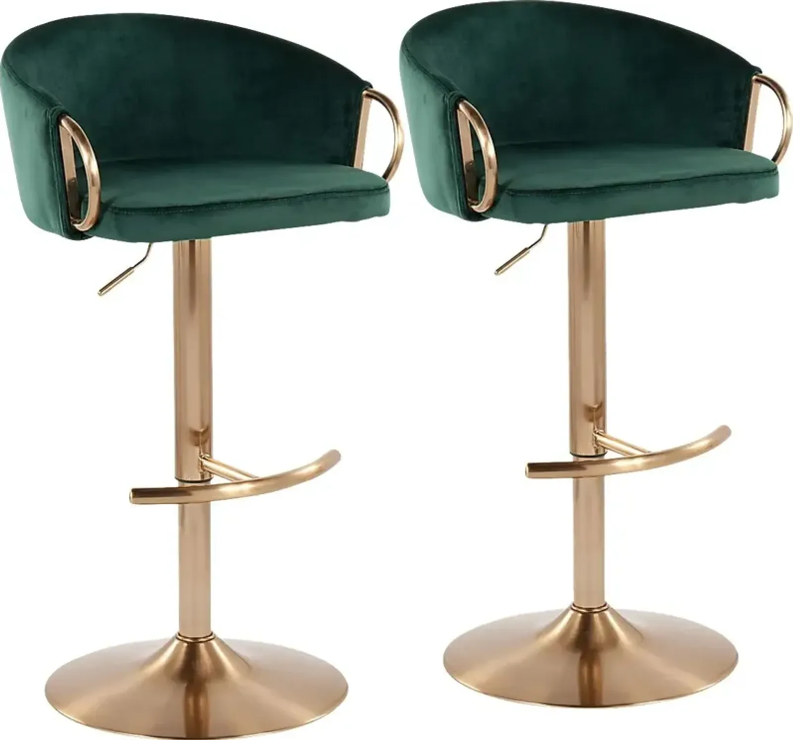 Alairen Green Barstool, Set of 2