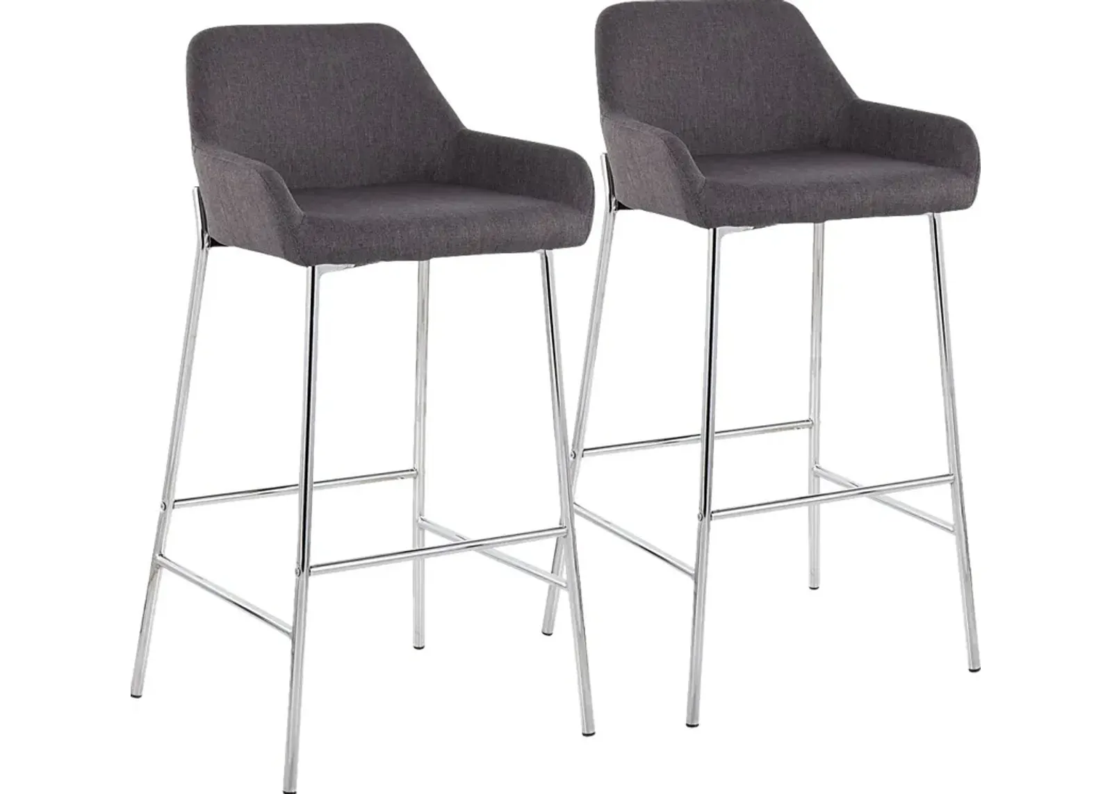 Rimcrest III Charcoal Barstool Set of 2