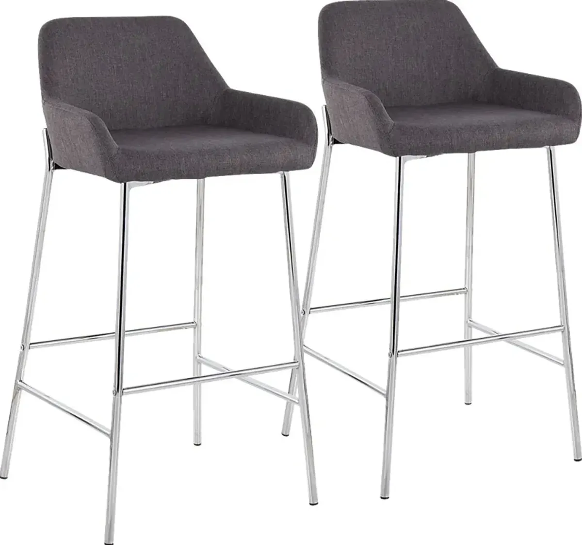 Rimcrest III Charcoal Barstool Set of 2