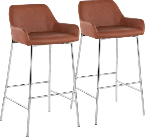 Rimcrest III Camel Barstool Set of 2