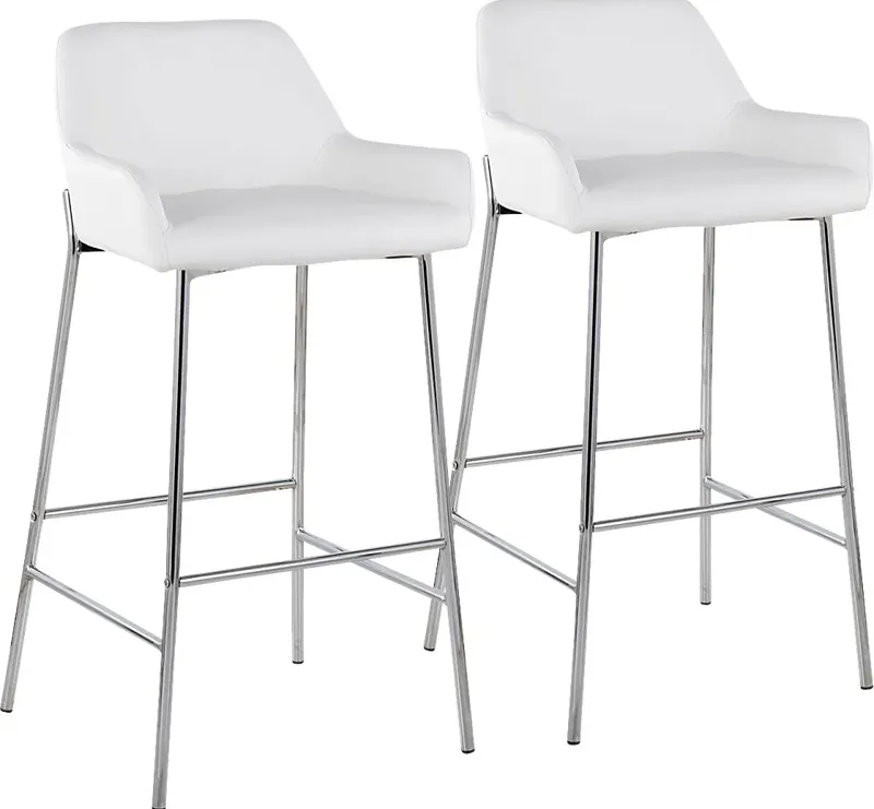 Rimcrest III White Barstool Set of 2