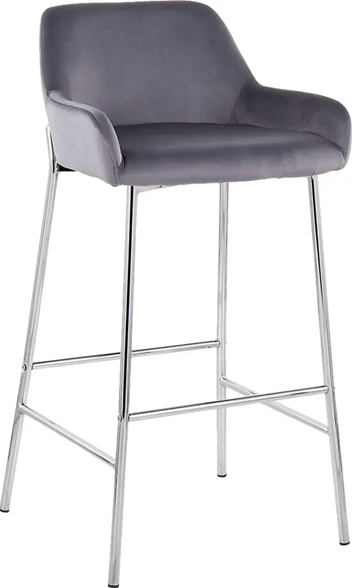 Rimcrest III Silver Barstool Set of 2