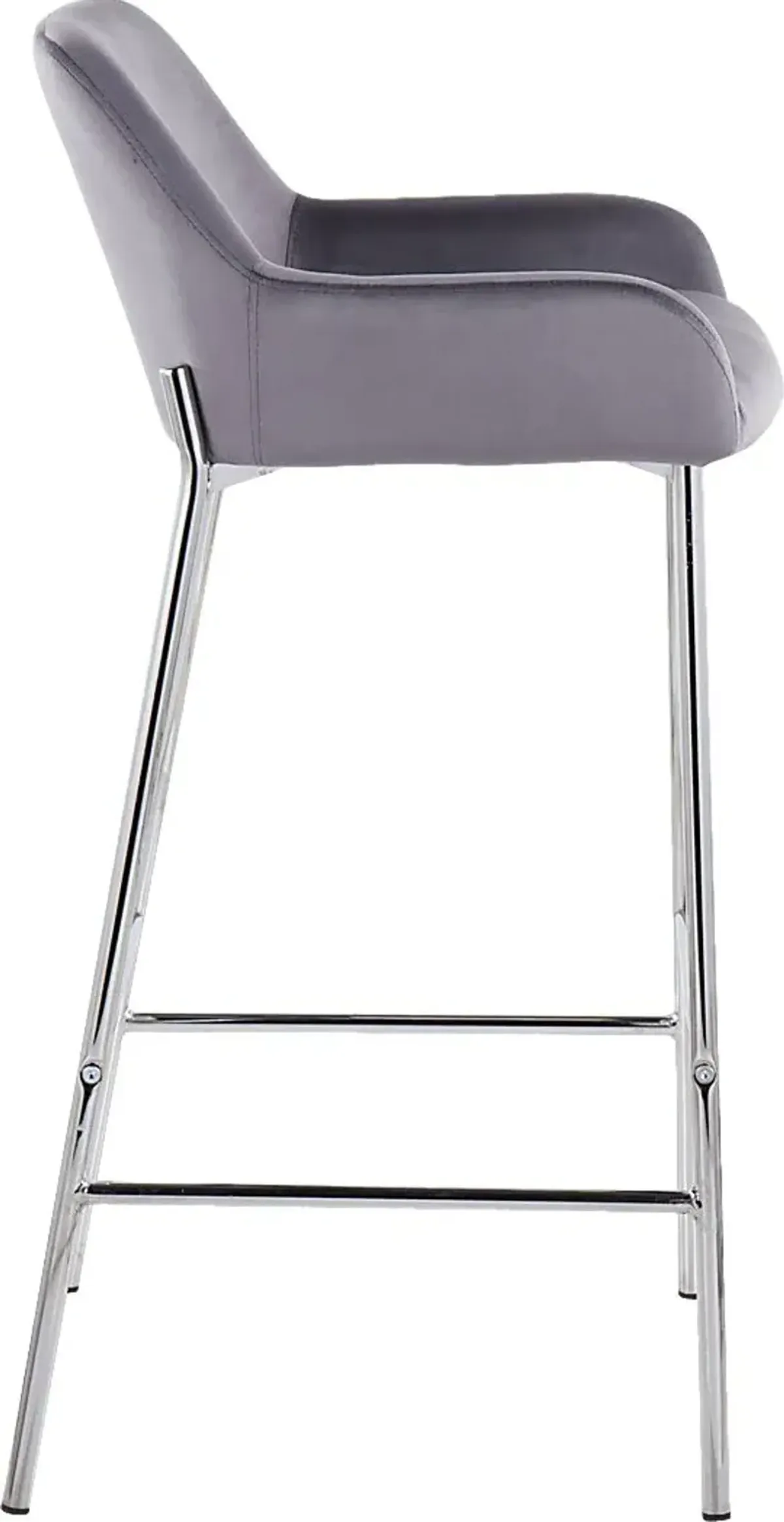 Rimcrest III Silver Barstool Set of 2