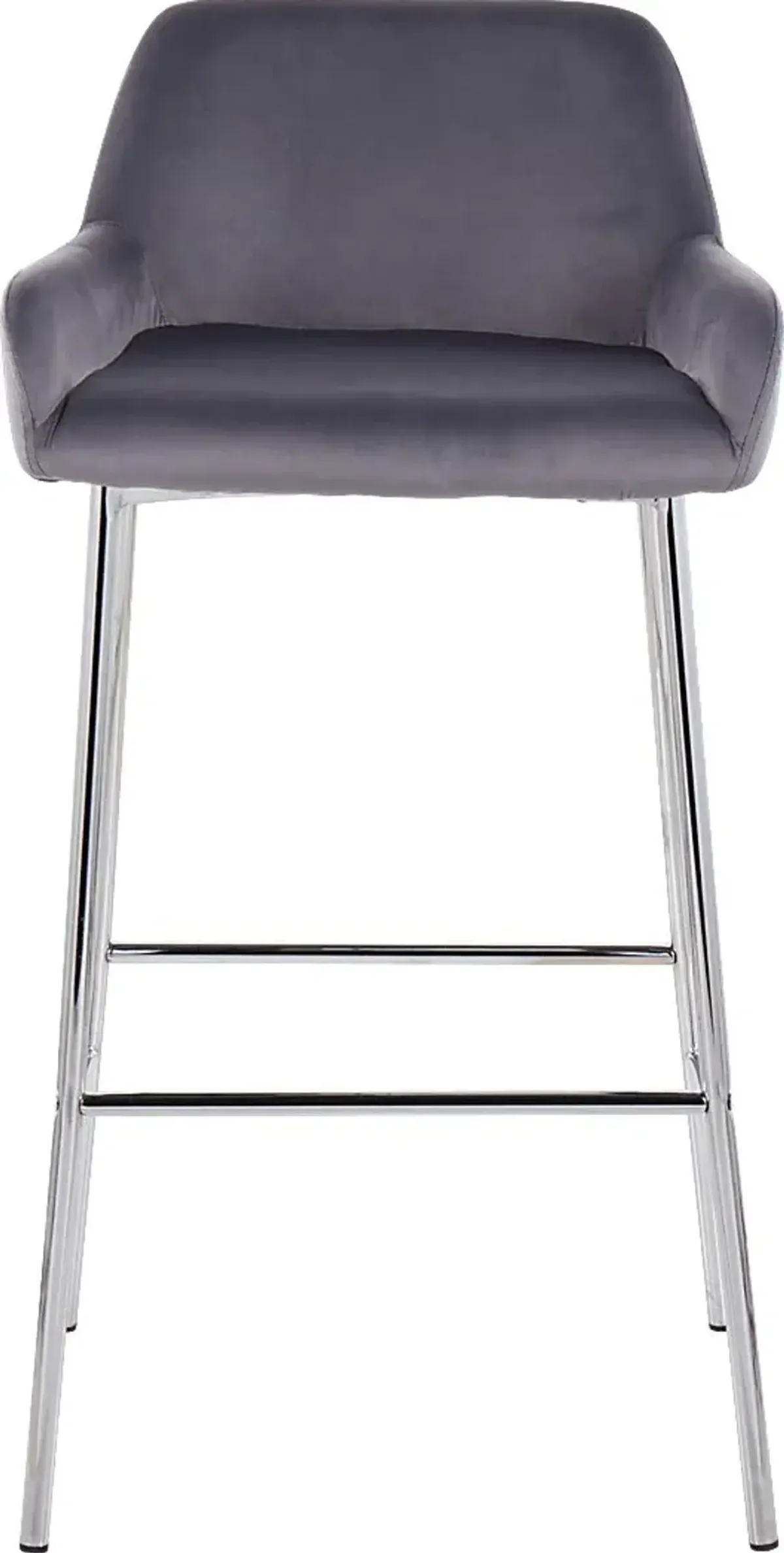 Rimcrest III Silver Barstool Set of 2