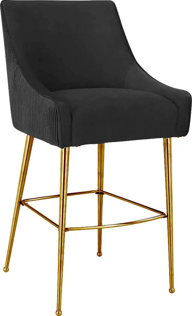 Beaulane I Black Barstool