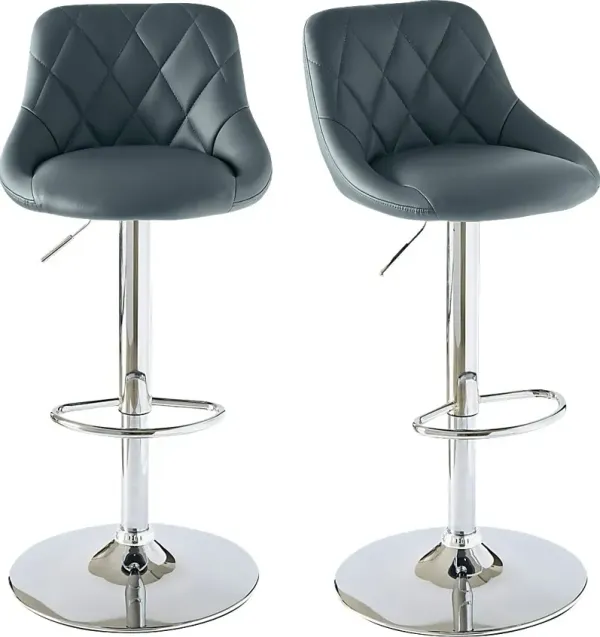 Trumball Gray Bar Stool Set