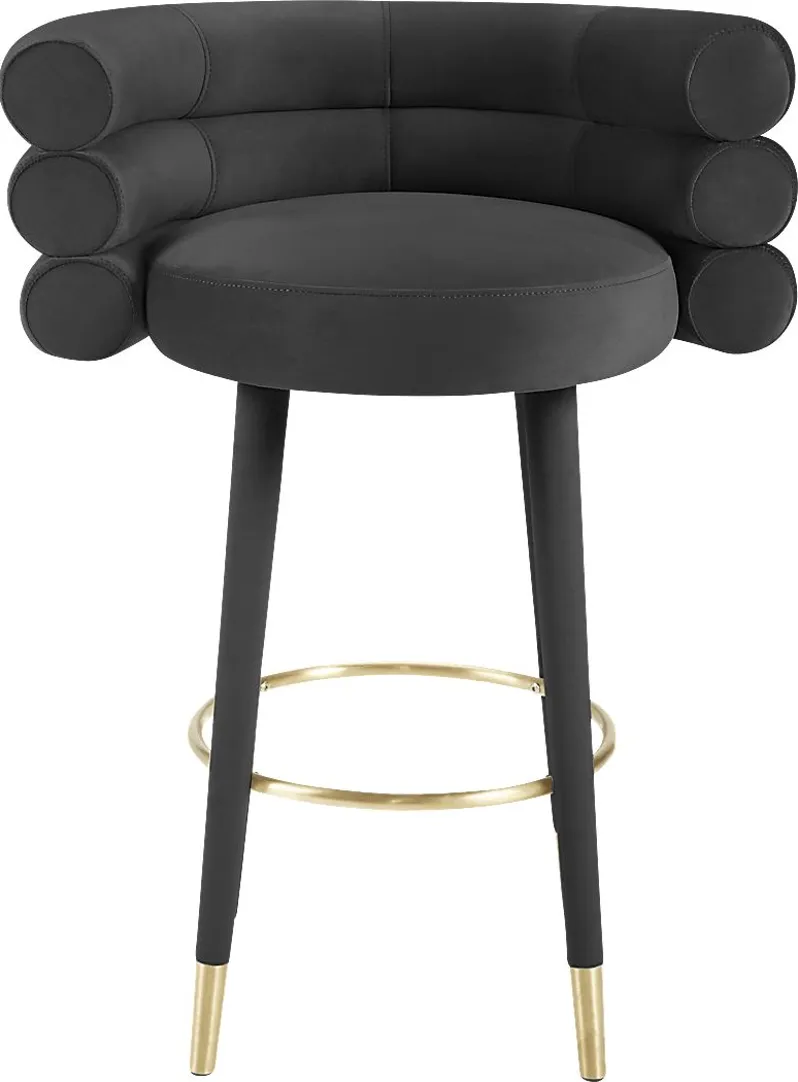 Barberry Black Barstool