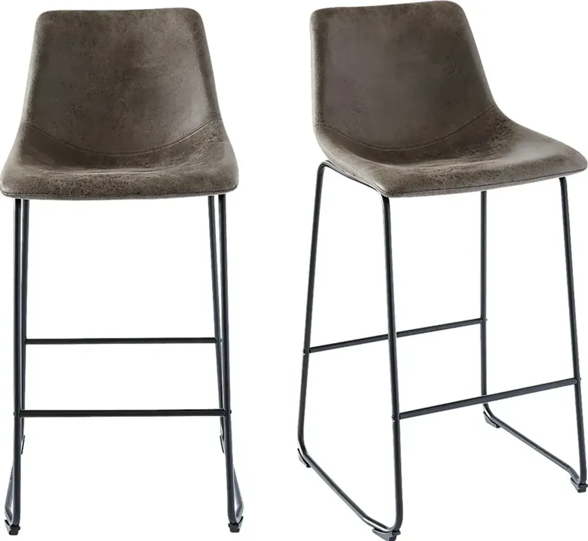 Alapai Brown Barstool Set of 2