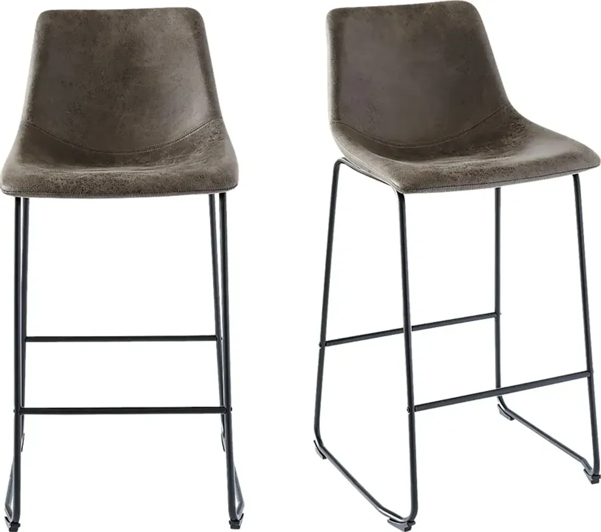 Fallowmont Gray Barstool, Set of 2