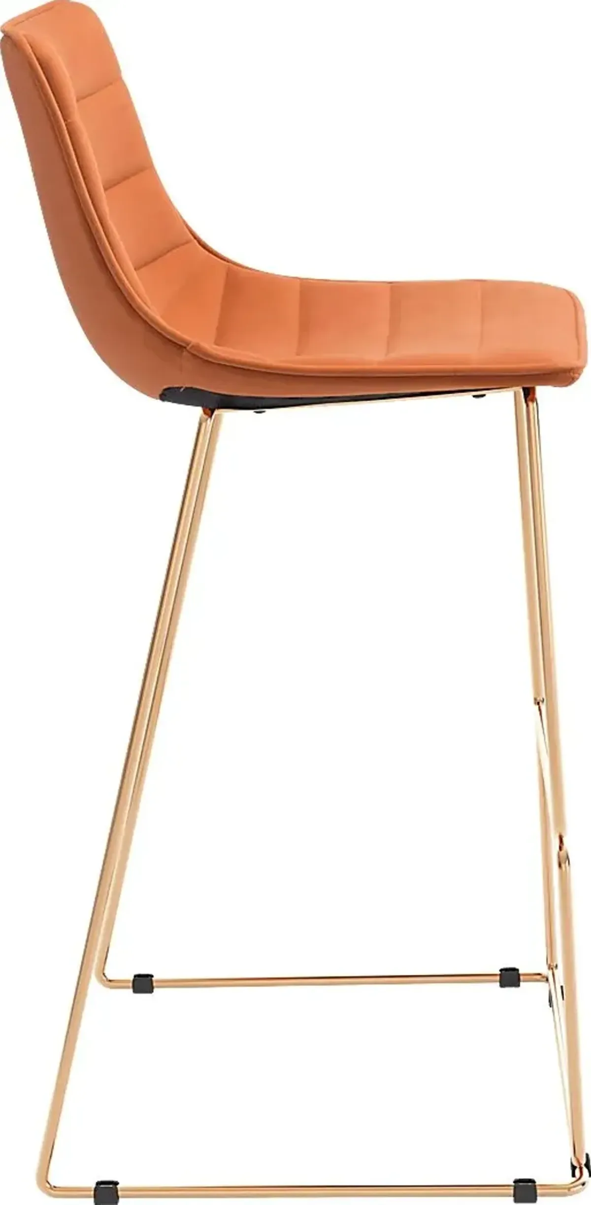 Carramore Orange Bar Height Stool, Set of 2