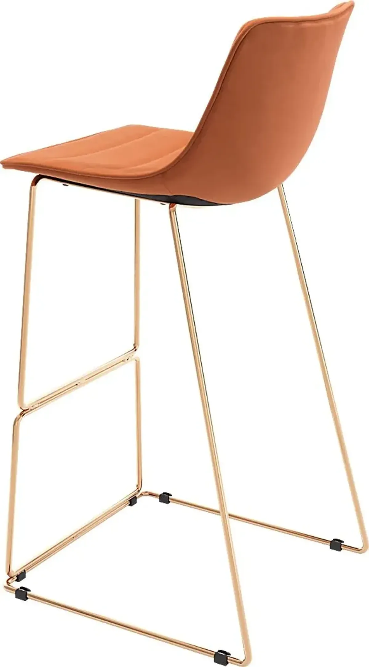 Carramore Orange Bar Height Stool, Set of 2