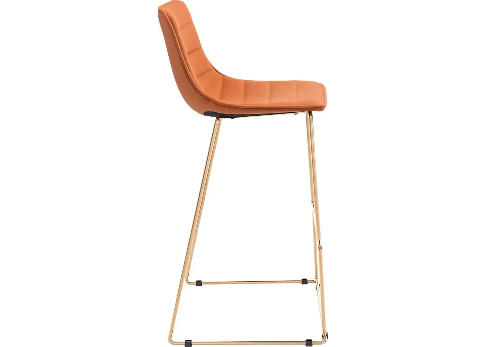 Carramore Orange Bar Height Stool, Set of 2