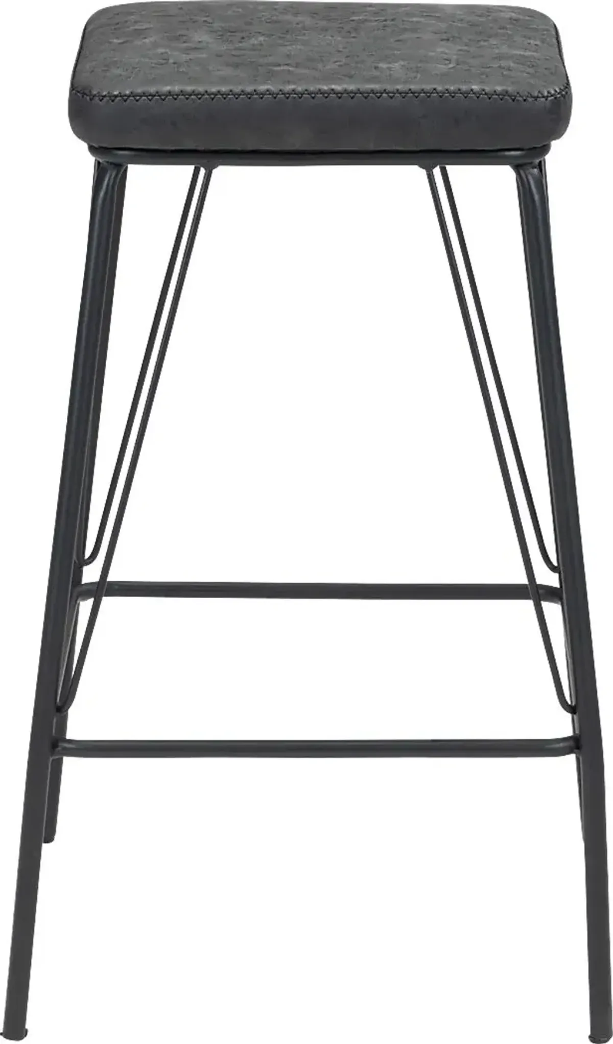 Chadron Black Bar Height Stool, Set of 2