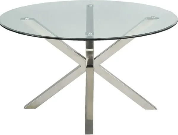 Linton Park Silver Round Dining Table