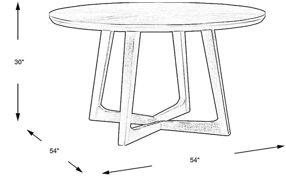 Ramore Espresso Round Dining Table