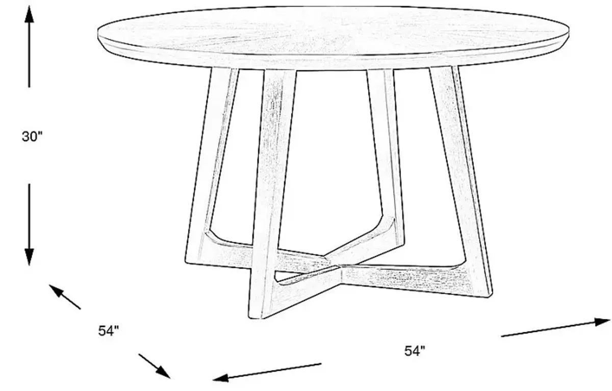 Ramore Espresso Round Dining Table