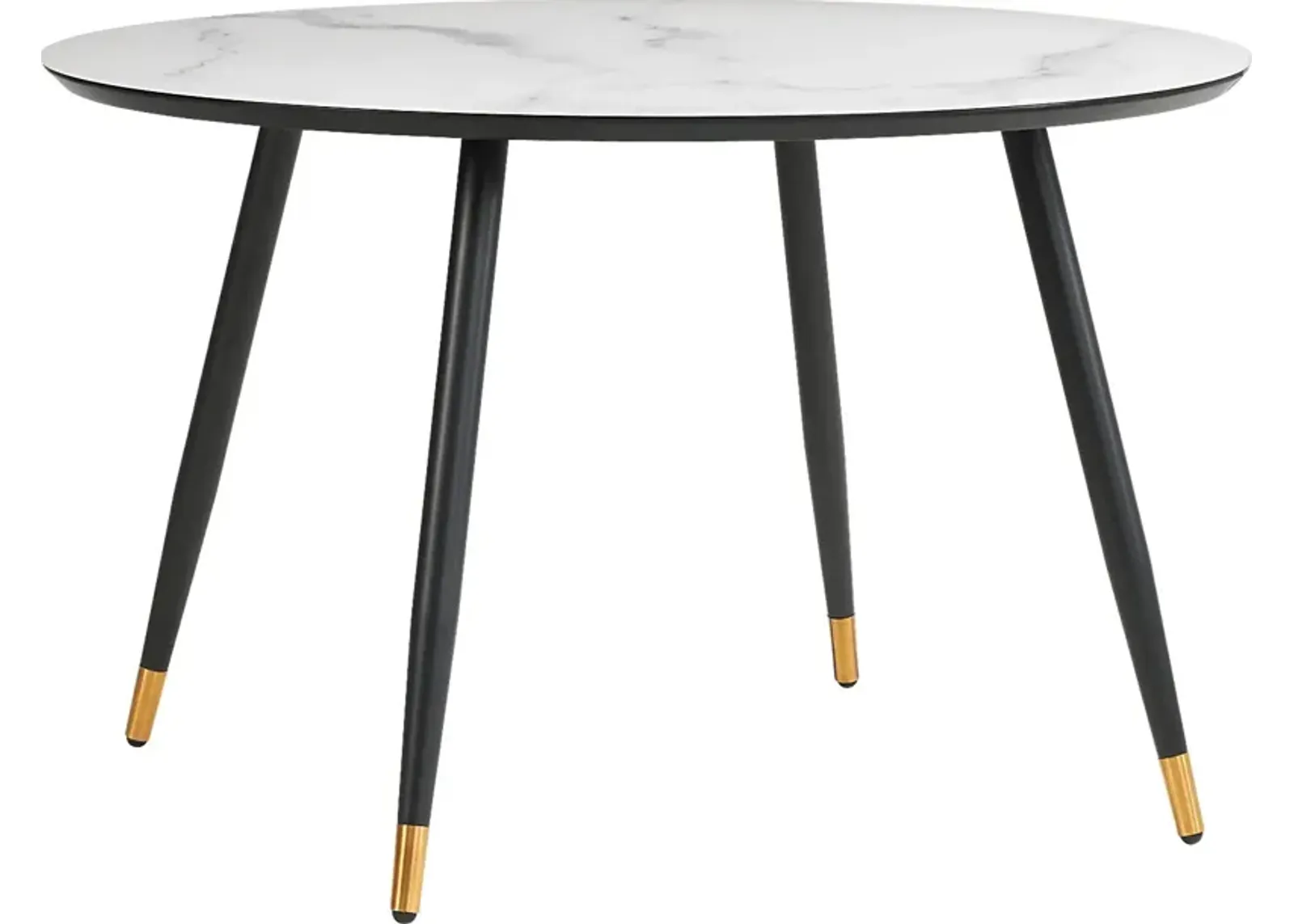 Portland Square White Round Dining Table