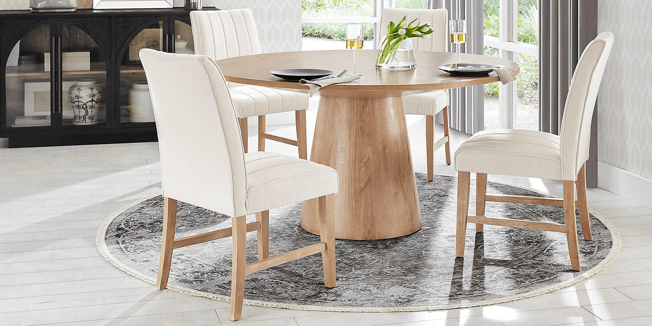 Kendall Natural 59"" Round Dining Table