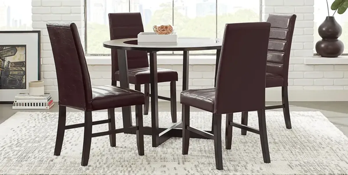 Mabry Espresso Round Dining Table