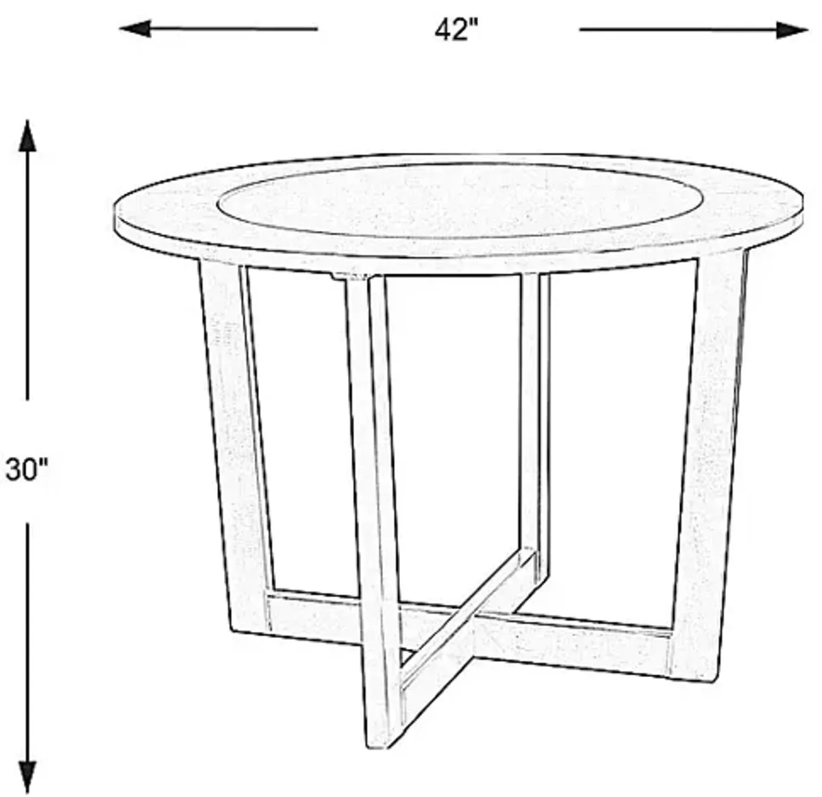 Mabry Espresso Round Dining Table