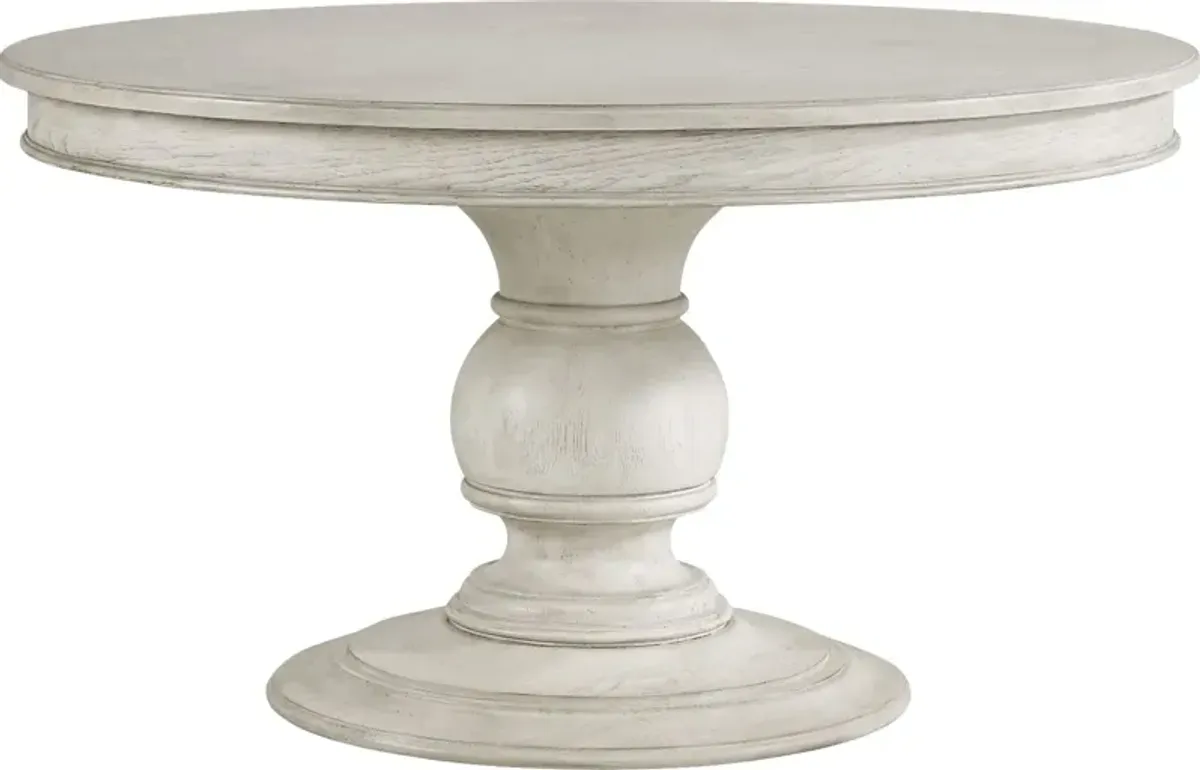 Landon Creek White Round Dining Table