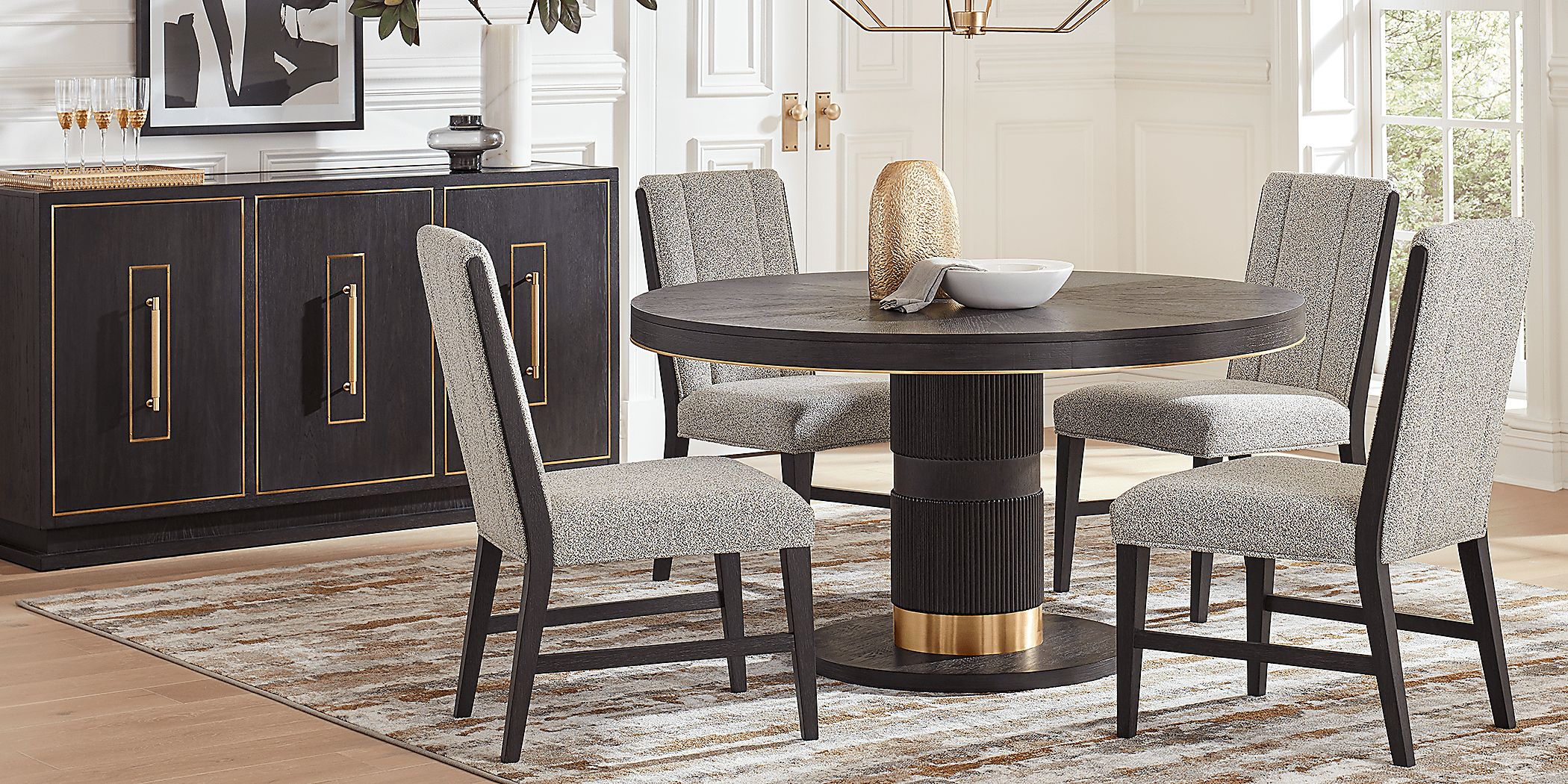 Wilshire Merlot Round Dining Table