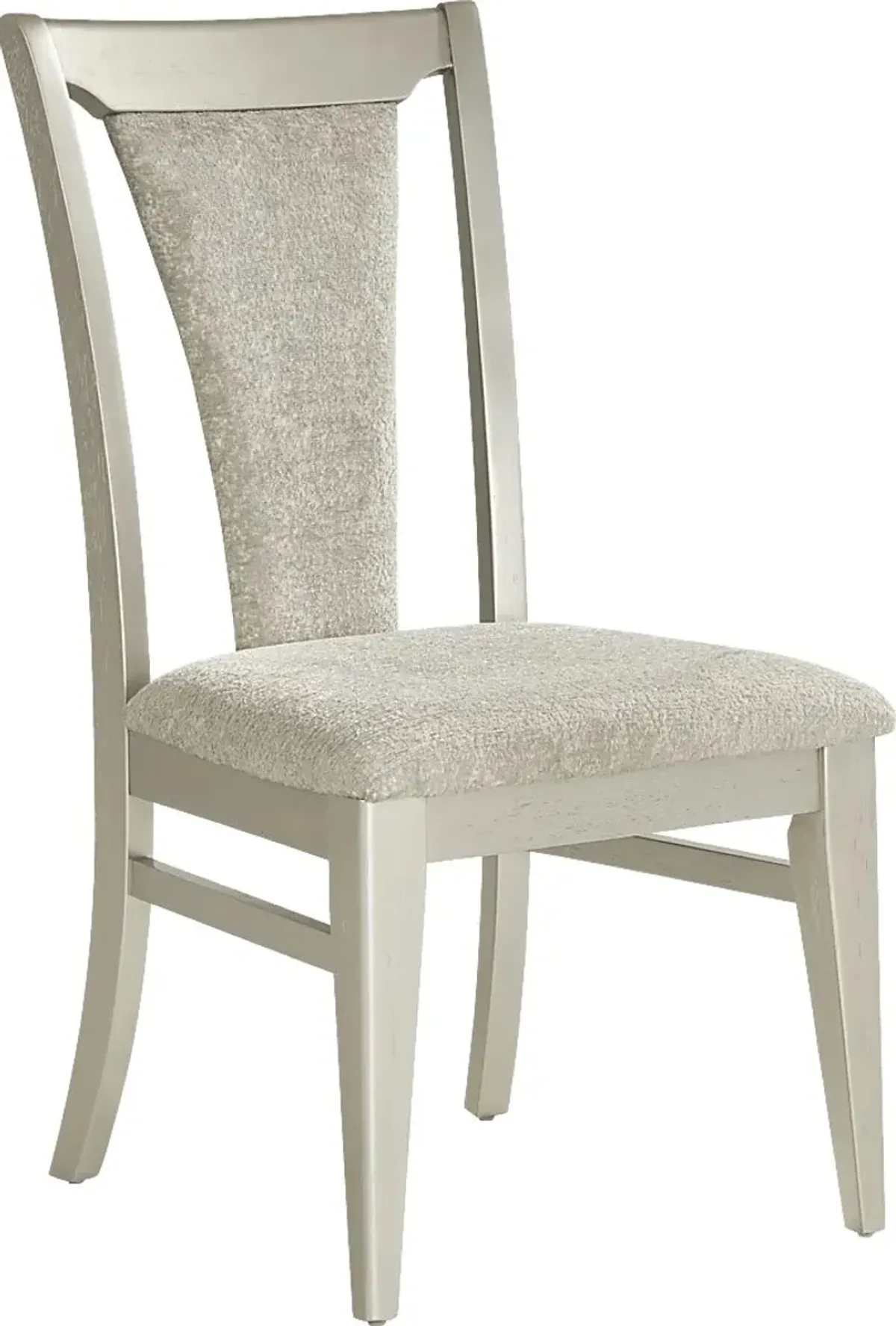 Crown Point 5 Pc Champagne Dining Room with Wood Frame Side Chairs