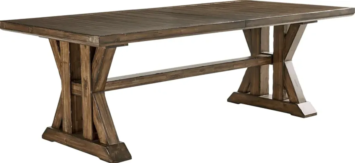 Covered Bridge Tobacco Dining Table