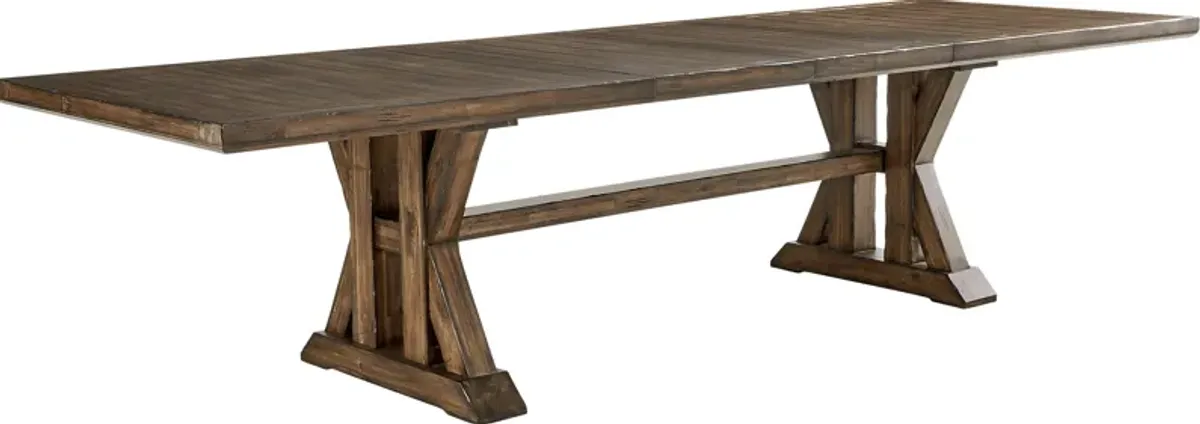 Covered Bridge Tobacco Dining Table