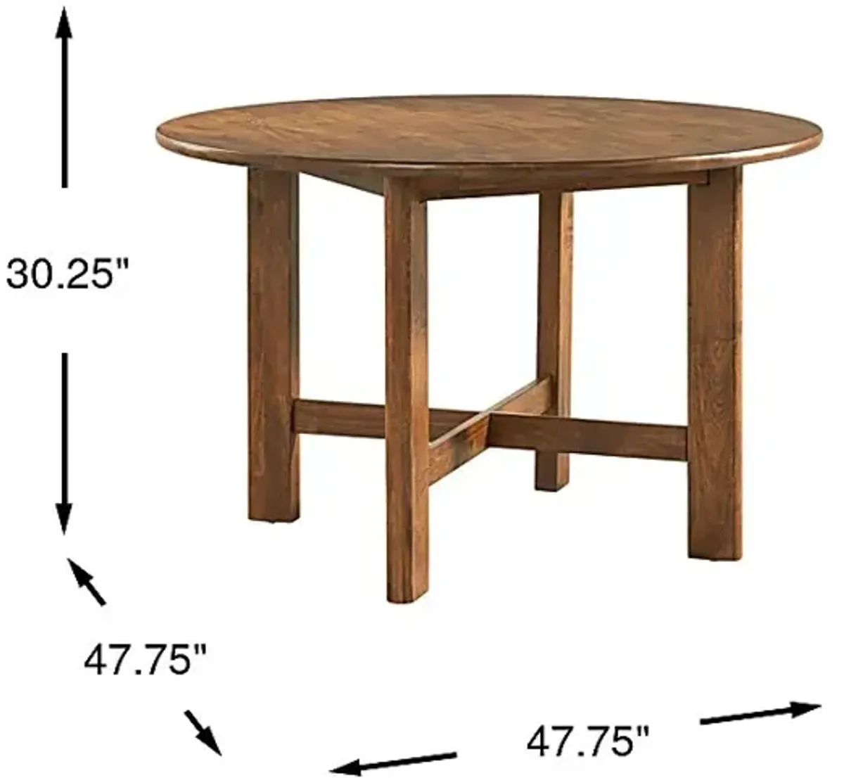 Surrey Ellis Brown Round Dining Table