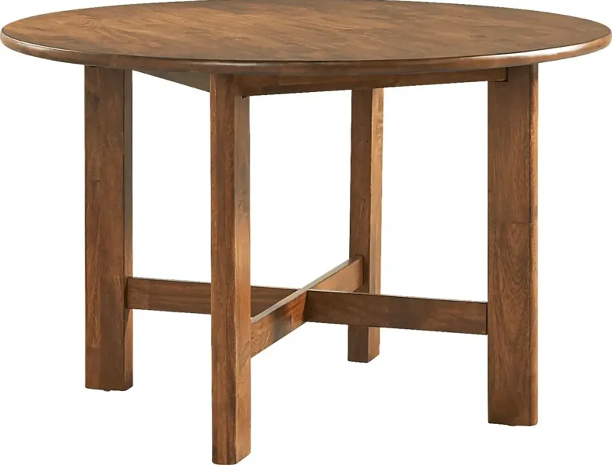 Surrey Ellis Brown Round Dining Table