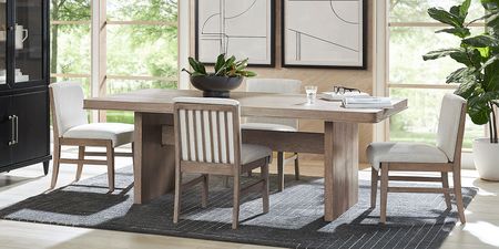 Portsmouth Natural 5 Pc Dining Room with Natural Chairs