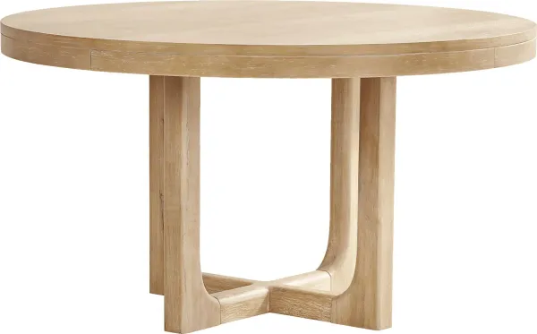 Callen Way Beige 54 in. Round Dining Table