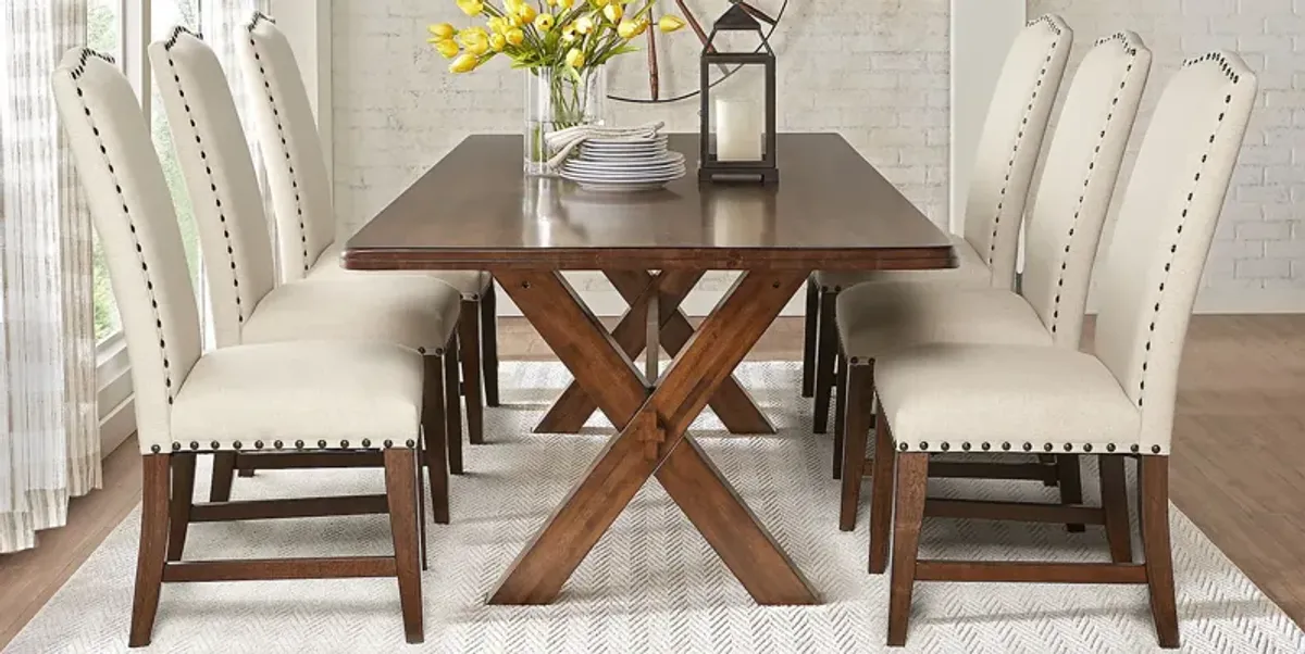 Twin Lakes Brown 72 in. Rectangle Table