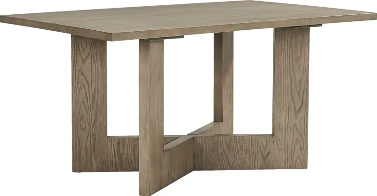 Rosolli Gray Rectangular Dining Table