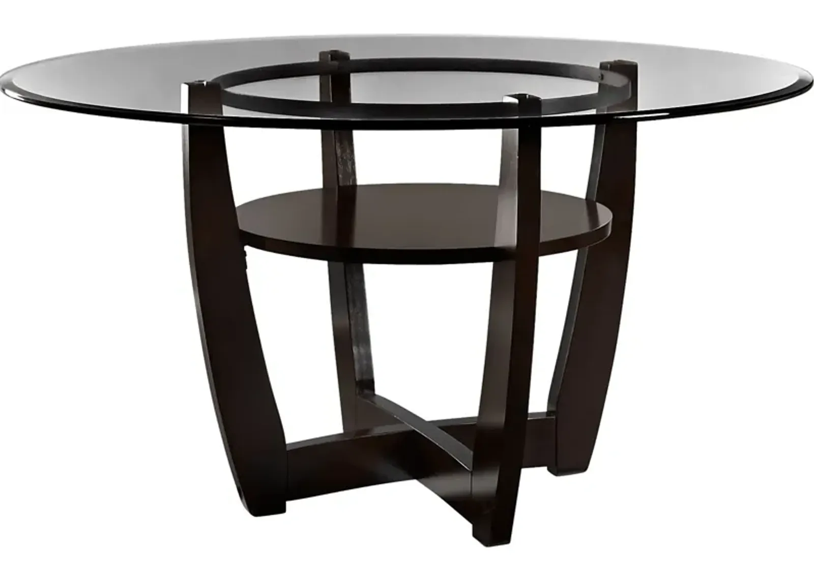 Ciara Espresso 48 in. Round Dining Table