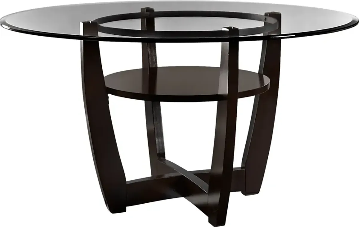 Ciara Espresso 48 in. Round Dining Table