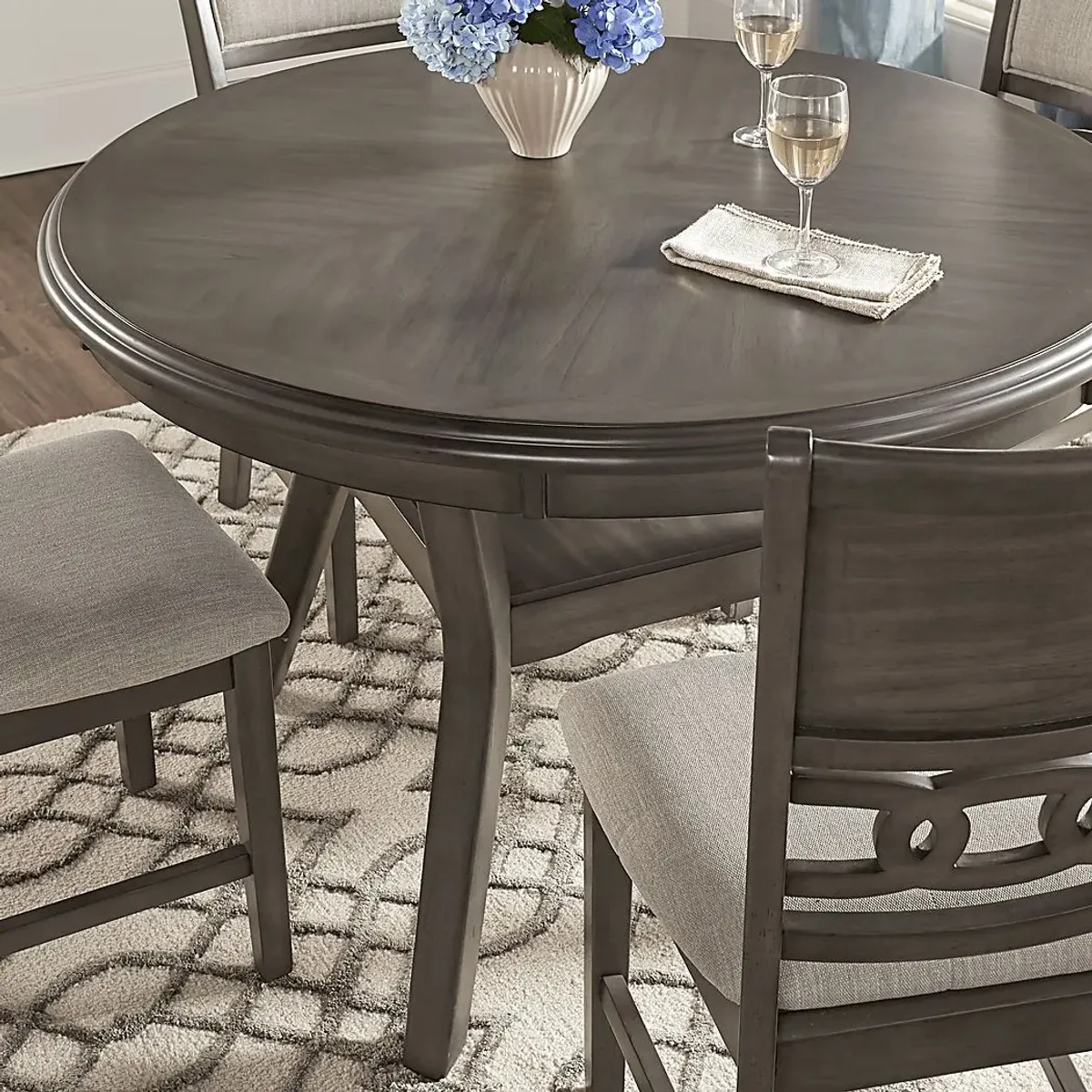 Brookgate Gray 5 Pc Round Dining Set
