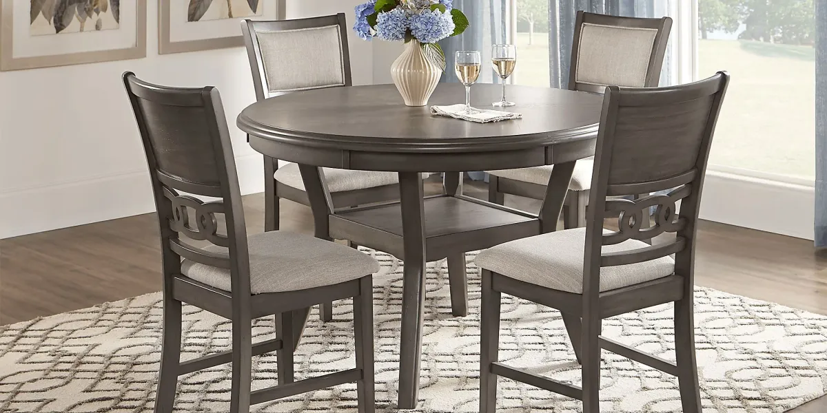 Brookgate Gray 5 Pc Round Dining Set