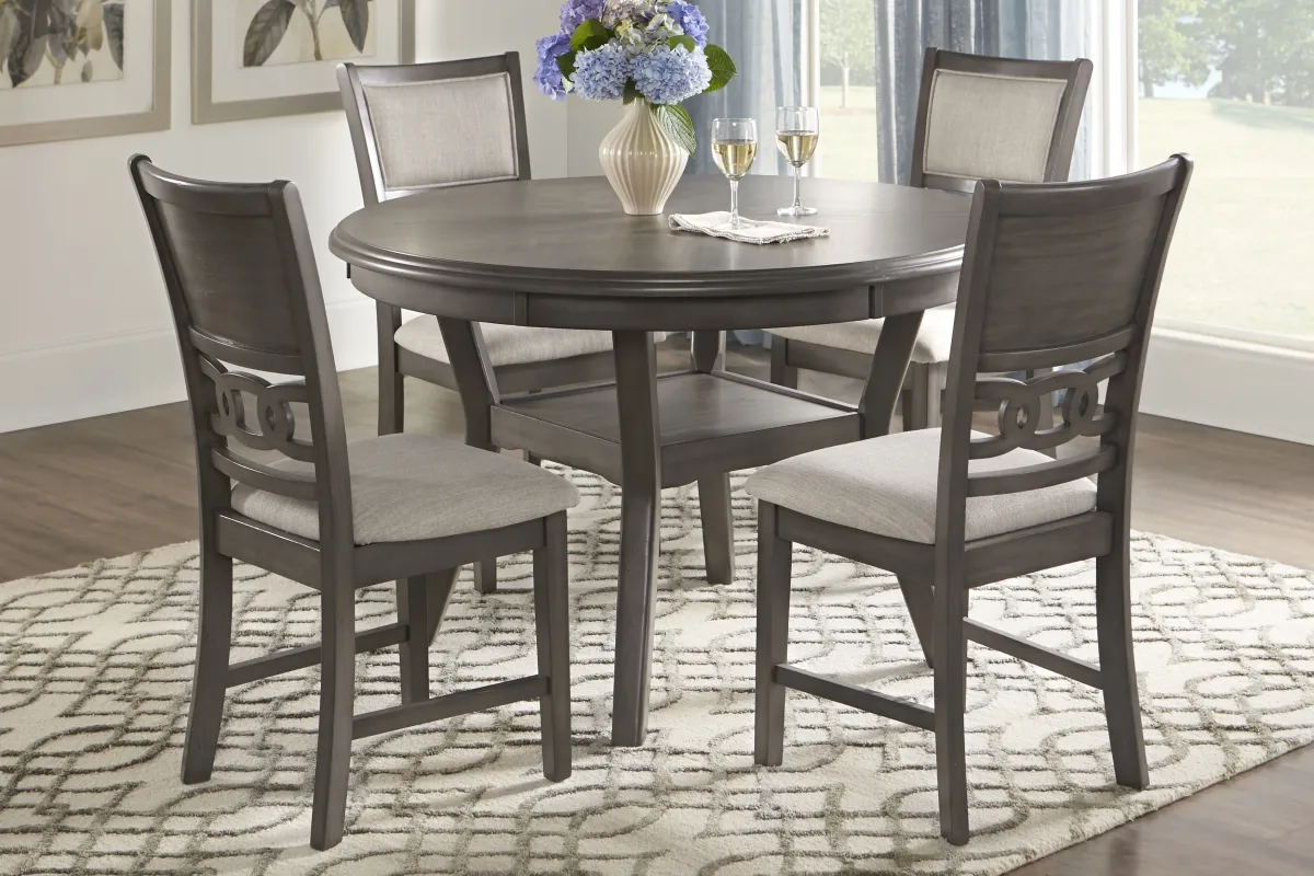 Brookgate Gray 5 Pc Round Dining Set